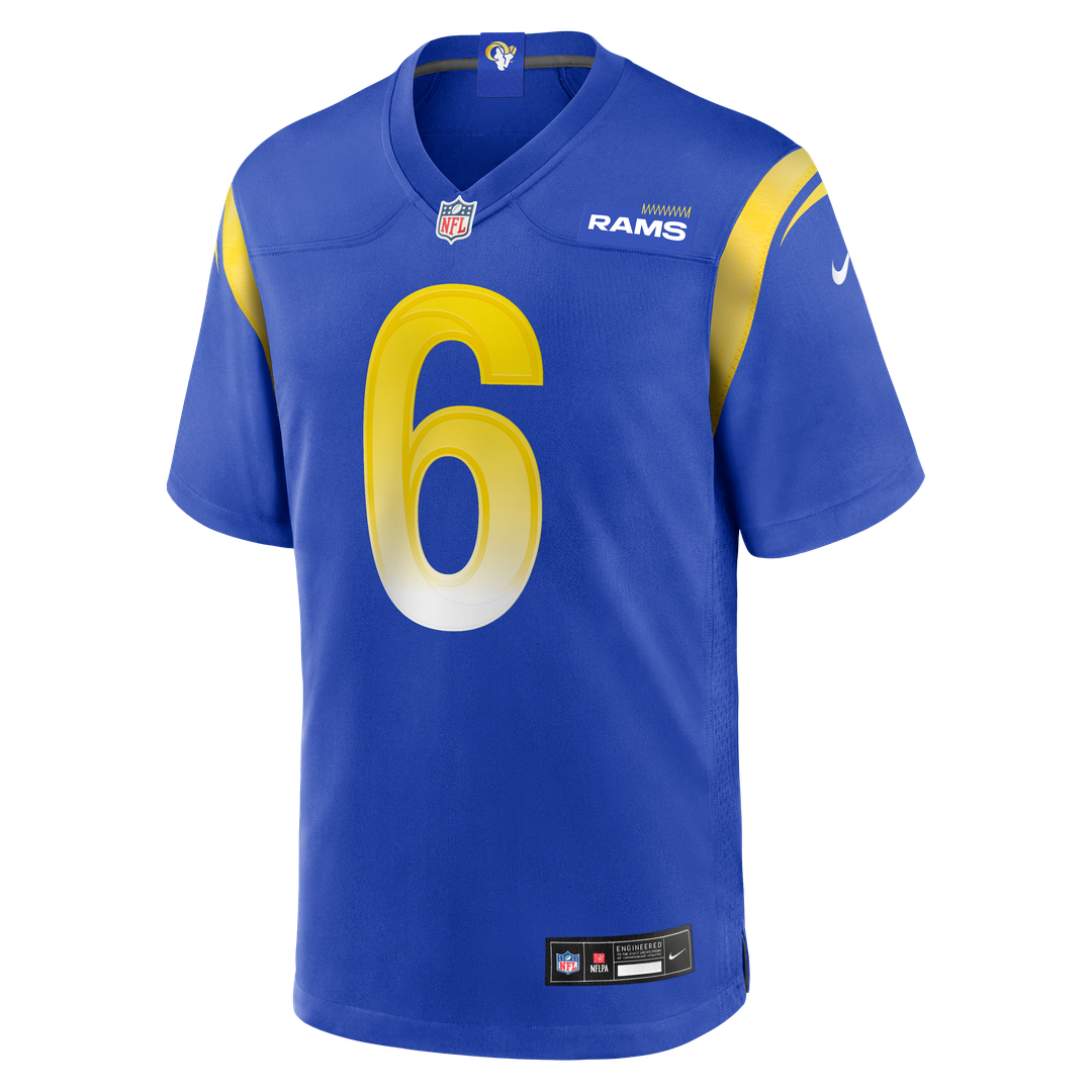 Los Angeles Rams Nick Hampton Nike Team Game Jersey - Royal