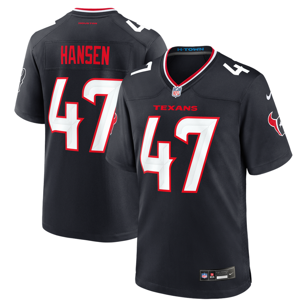 Houston Texans Louis Hansen Nike Team Game Jersey - Navy