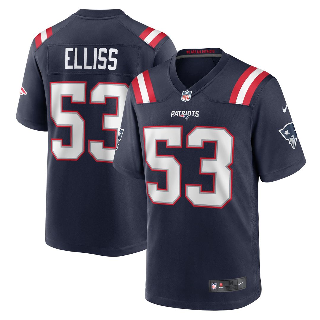 New England Patriots Christian Elliss Nike Game Jersey - Navy