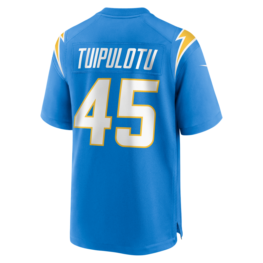 Los Angeles Chargers Tuli Tuipulotu Nike Team Game Jersey - Powder Blue