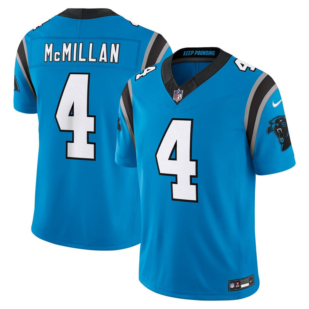 Carolina Panthers Tetairoa McMillan Nike Alternate Vapor F.U.S.E. Stitched Limited Jersey - Blue