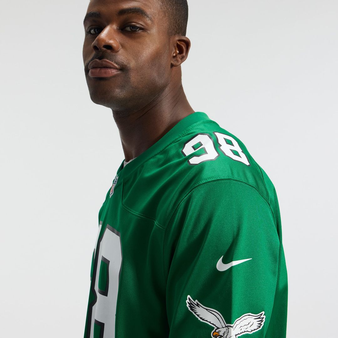 Philadelphia Eagles Jalen Carter Nike Game Jersey - White