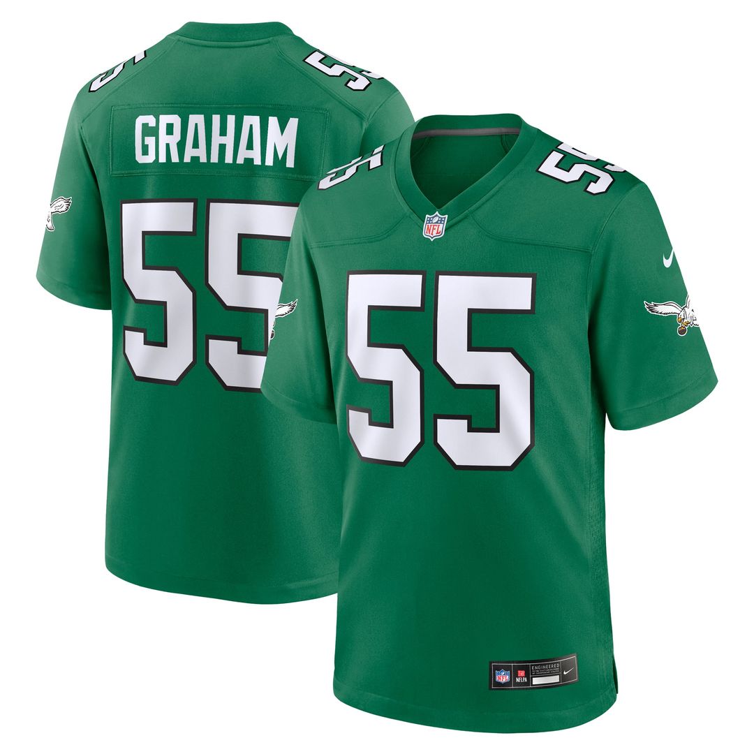 Philadelphia Eagles Brandon Graham Nike Alternate Game Jersey - Kelly Green