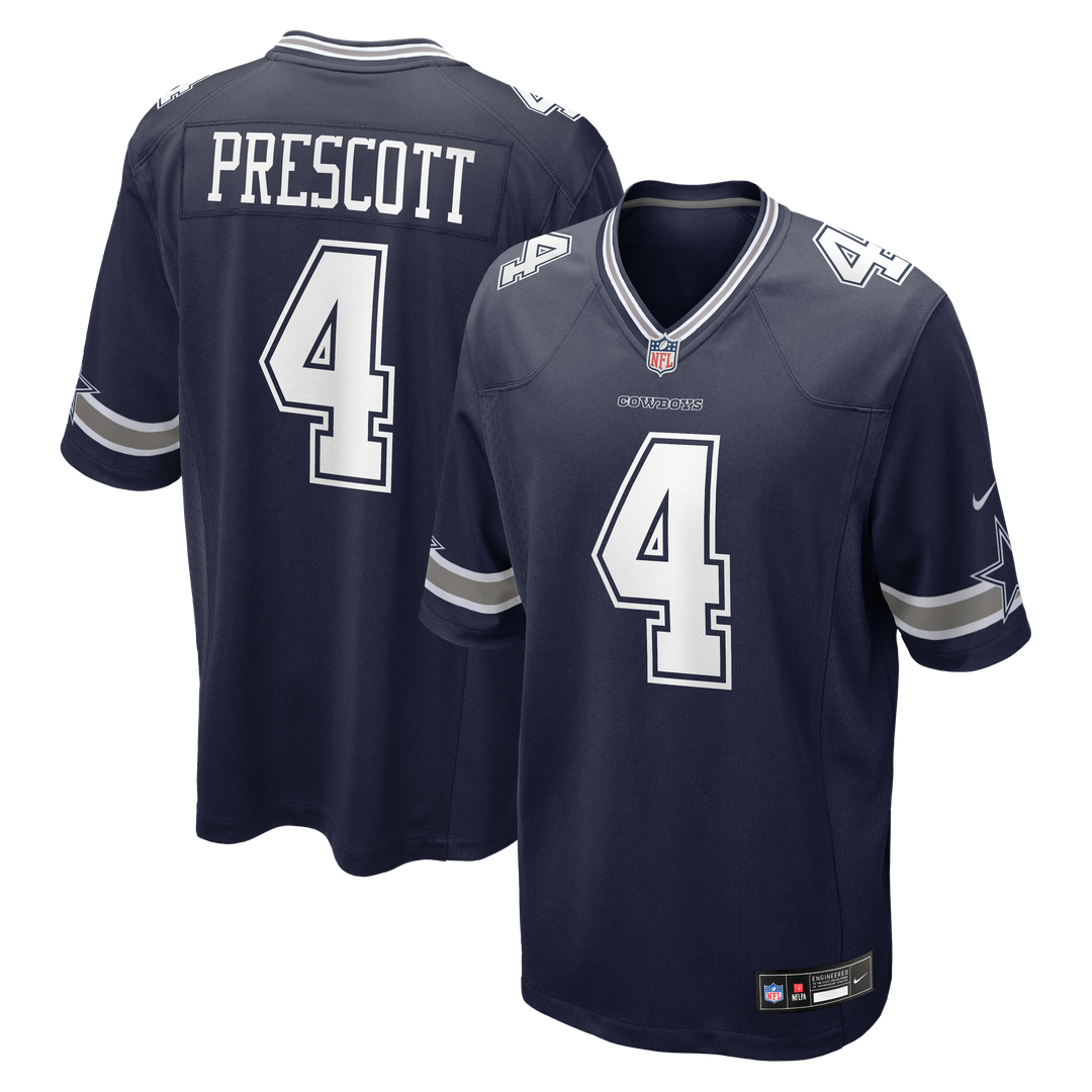Dallas Cowboys Dak Prescott Nike Game Team Jersey - Navy