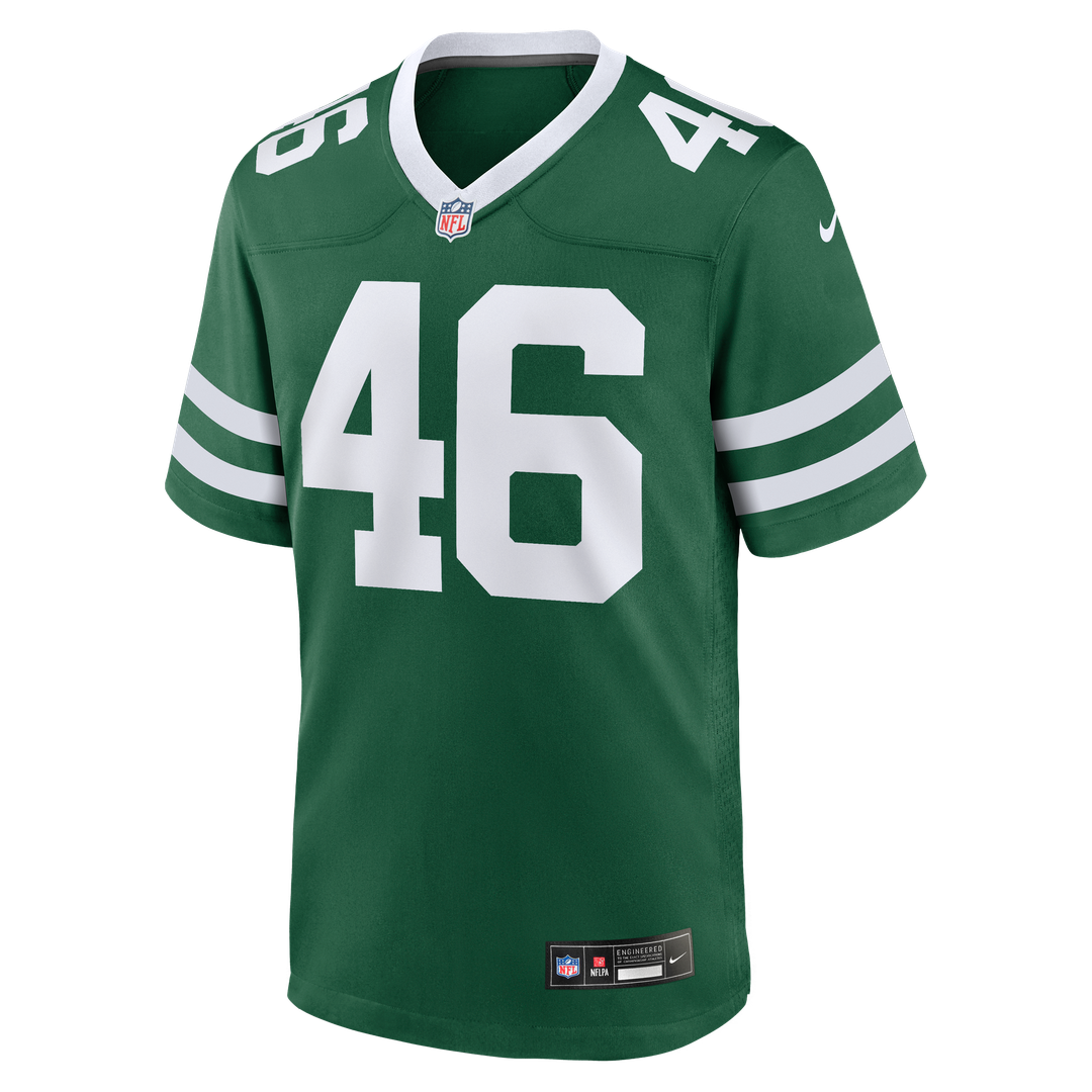 New York Jets Joseph Ossai Nike Team Game Jersey - Legacy Green