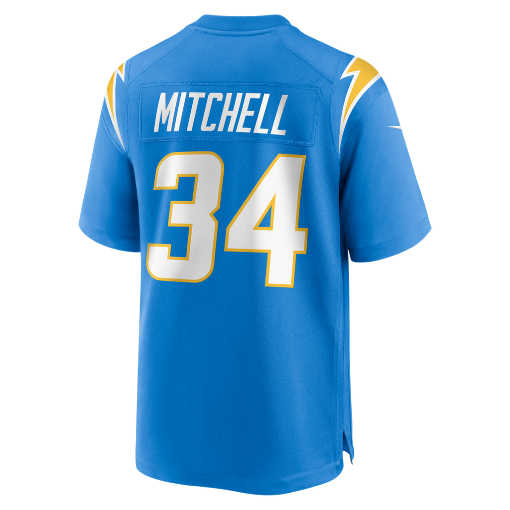 Los Angeles Chargers Keaton Mitchell Nike Team Game Jersey - Powder Blue