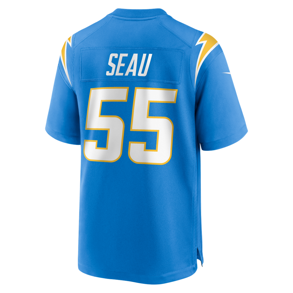 Los Angeles Chargers Junior Seau Nike Game Retired Player Jersey - Powder Blue