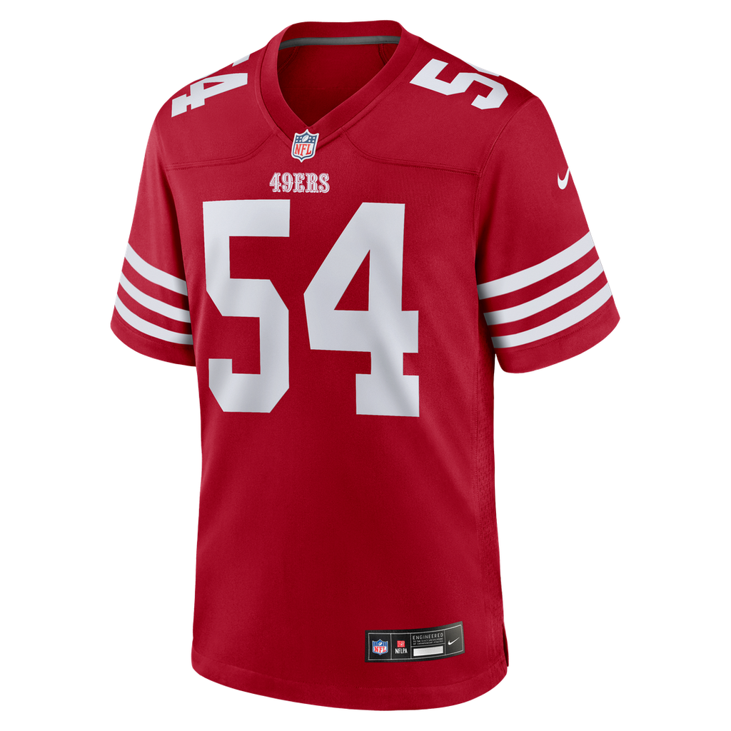 San Francisco 49ers Fred Warner Nike Player Game Jersey - White