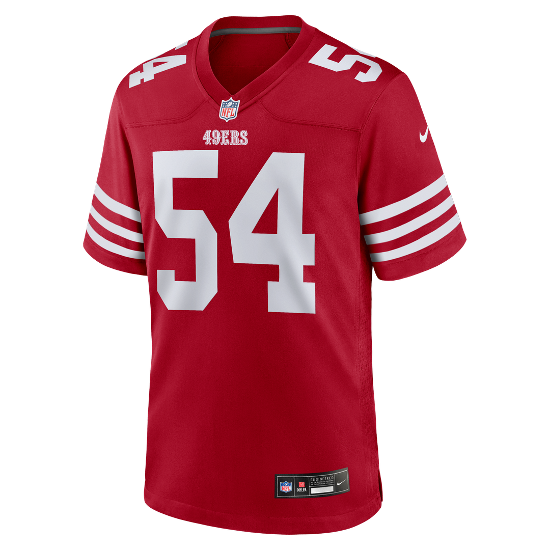San Francisco 49ers Fred Warner Nike Player Game Jersey - White