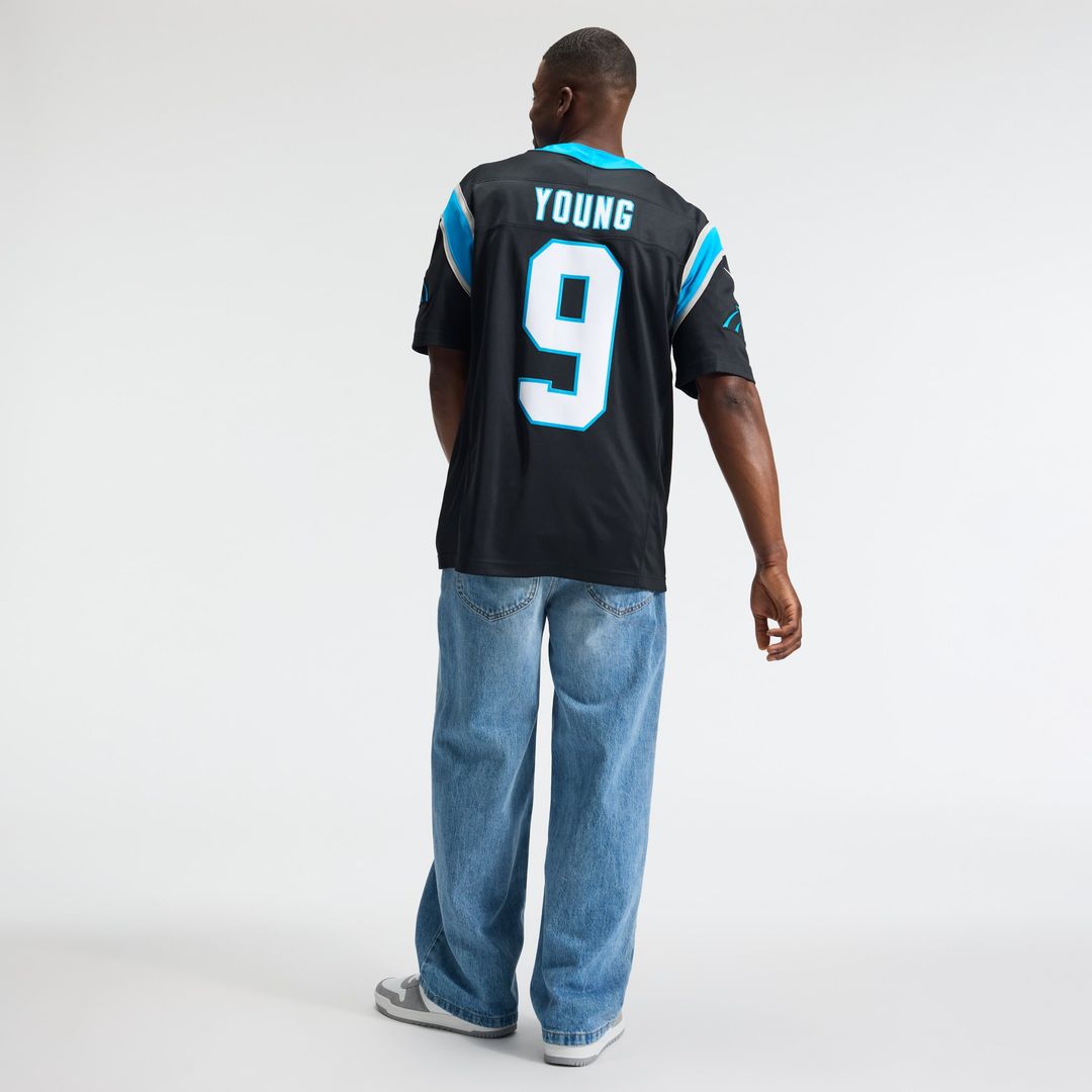 Carolina Panthers Bryce Young Nike Alternate Vapor F.U.S.E. Stitched Limited Jersey - Blue
