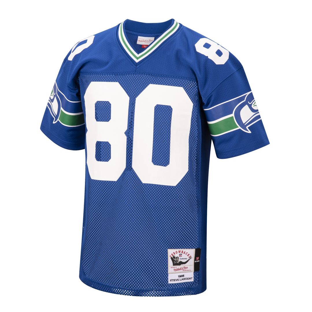 Seattle Seahawks 1985 Steve Largent Mitchell & Ness Authentic Throwback Retired Player Jersey - Royal