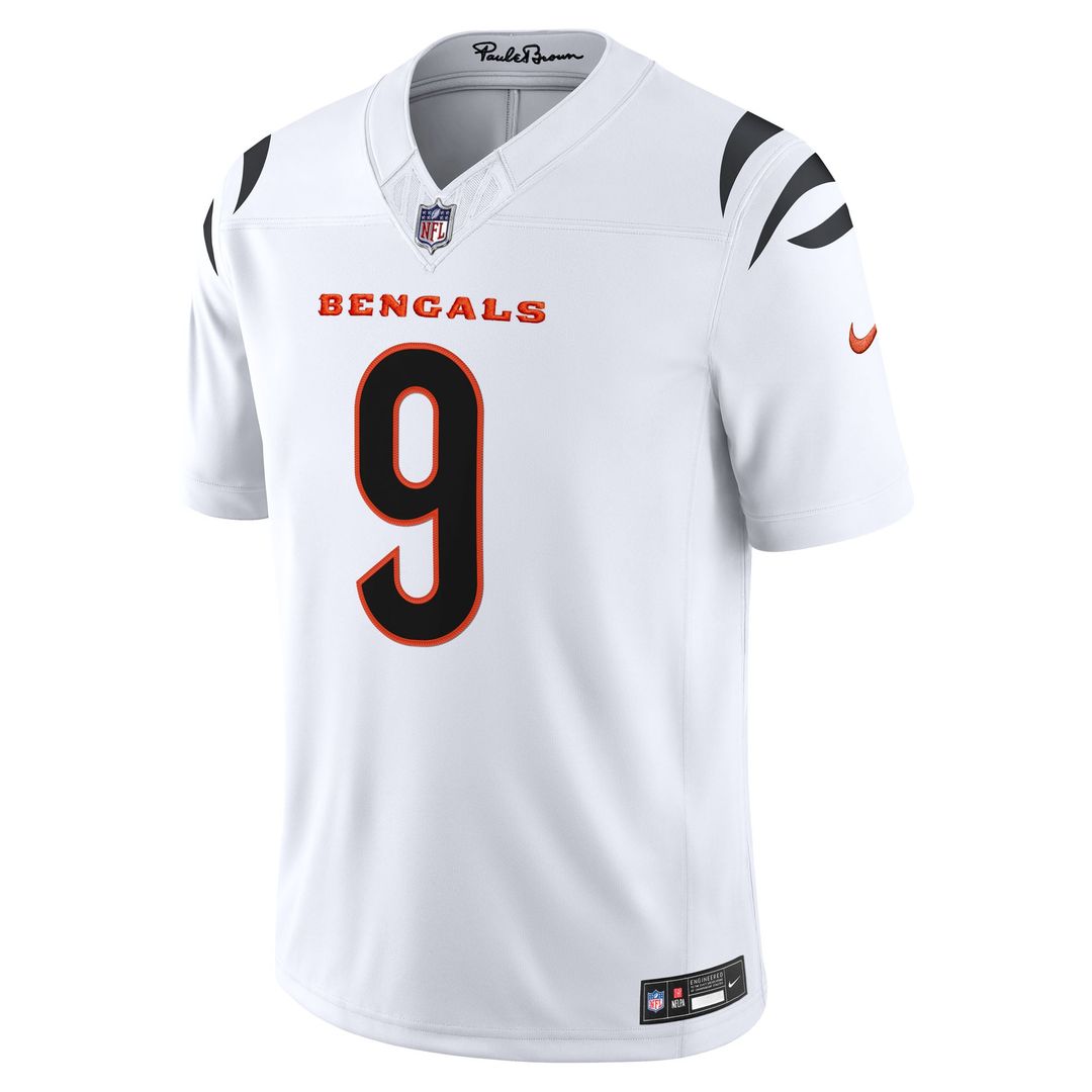 Cincinnati Bengals Joe Burrow Nike Vapor F.U.S.E. Stitched Limited Jersey - White