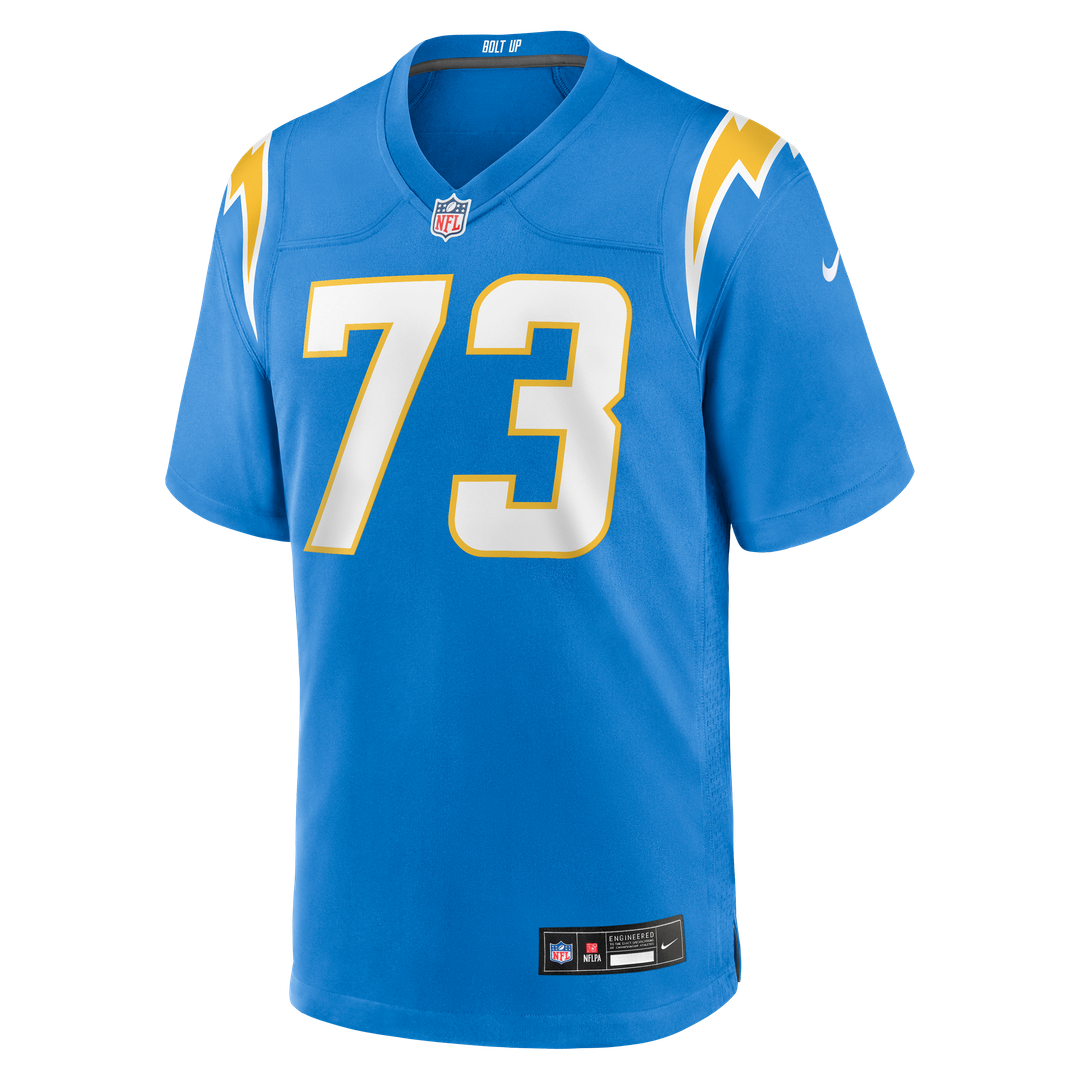 Los Angeles Chargers Mekhi Becton Nike Team Game Jersey - Powder Blue