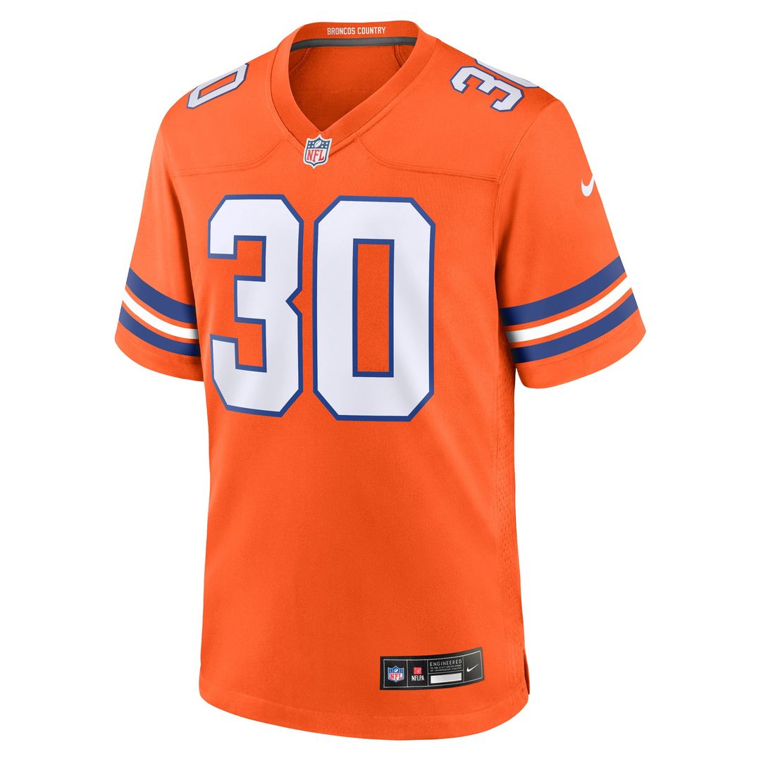Denver Broncos Terrell Davis Nike Retired Player Alternate Game Jersey - Orange