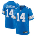 Detroit Lions Amon-Ra St. Brown Nike Game Jersey - Blue