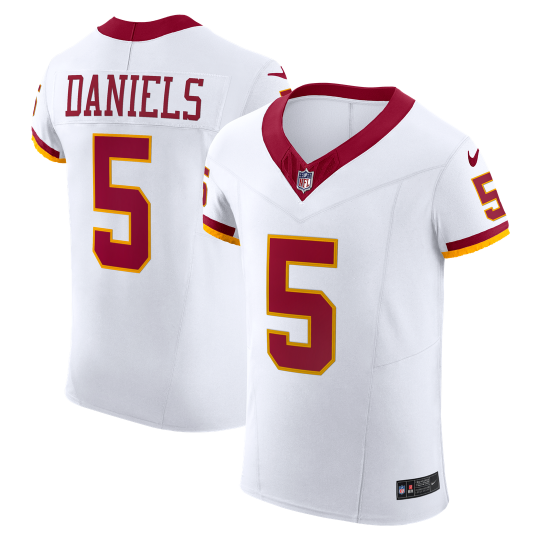Washington Commanders Jayden Daniels Nike Alternate 2 Super Bowl Era Vapor F.U.S.E. Elite Jersey - White