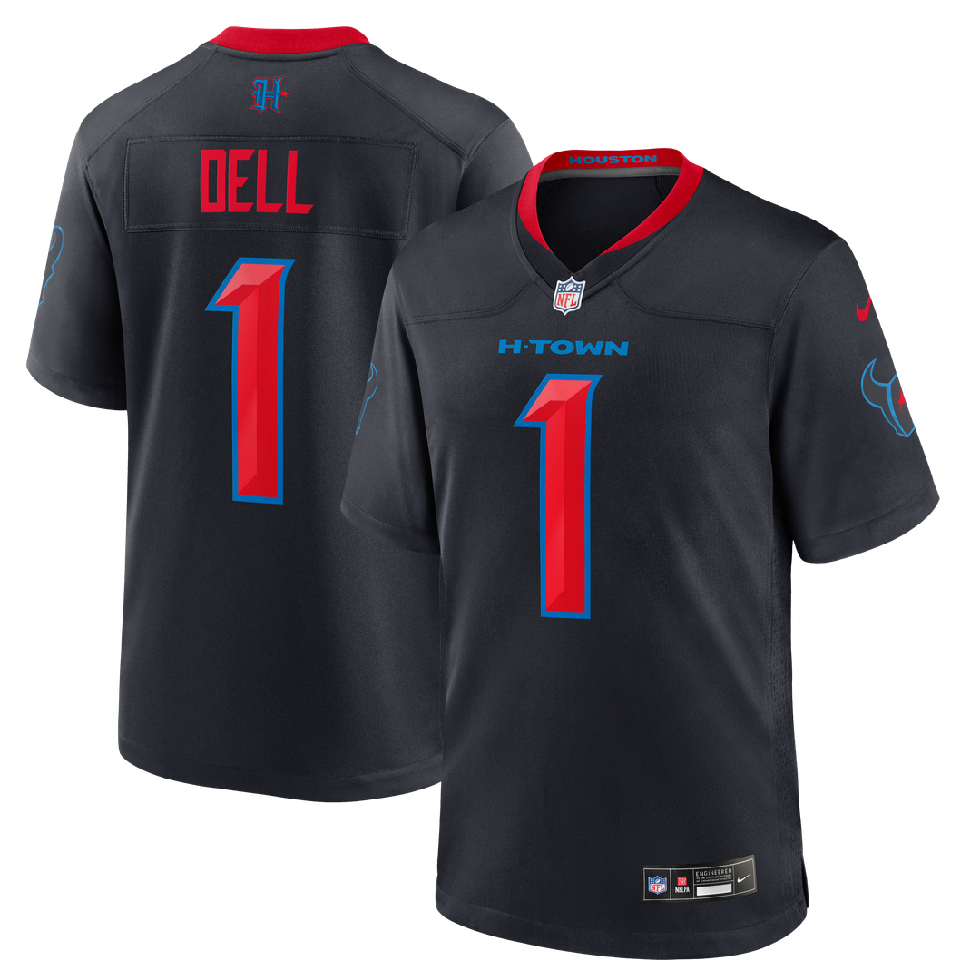 Houston Texans Tank Dell Nike Alternate Game Jersey - Navy