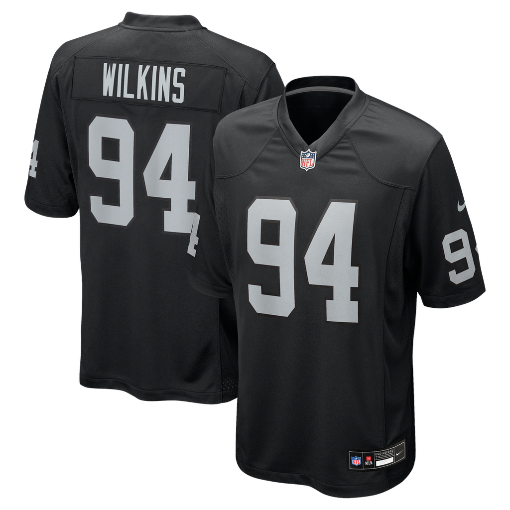 Las Vegas Raiders Christian Wilkins Nike Team Game Jersey - Black