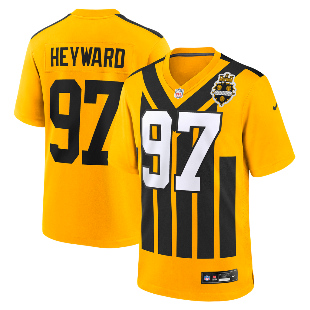 Pittsburgh Steelers Cameron Heyward Nike Alternate 1933 Throwback Game Jersey - Gold