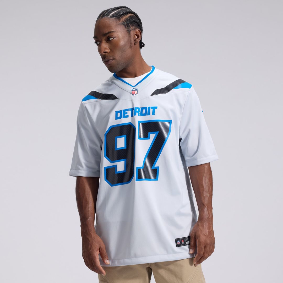Detroit Lions Aidan Hutchinson Nike 2026 Rivalries Collection Game Jersey - Silver