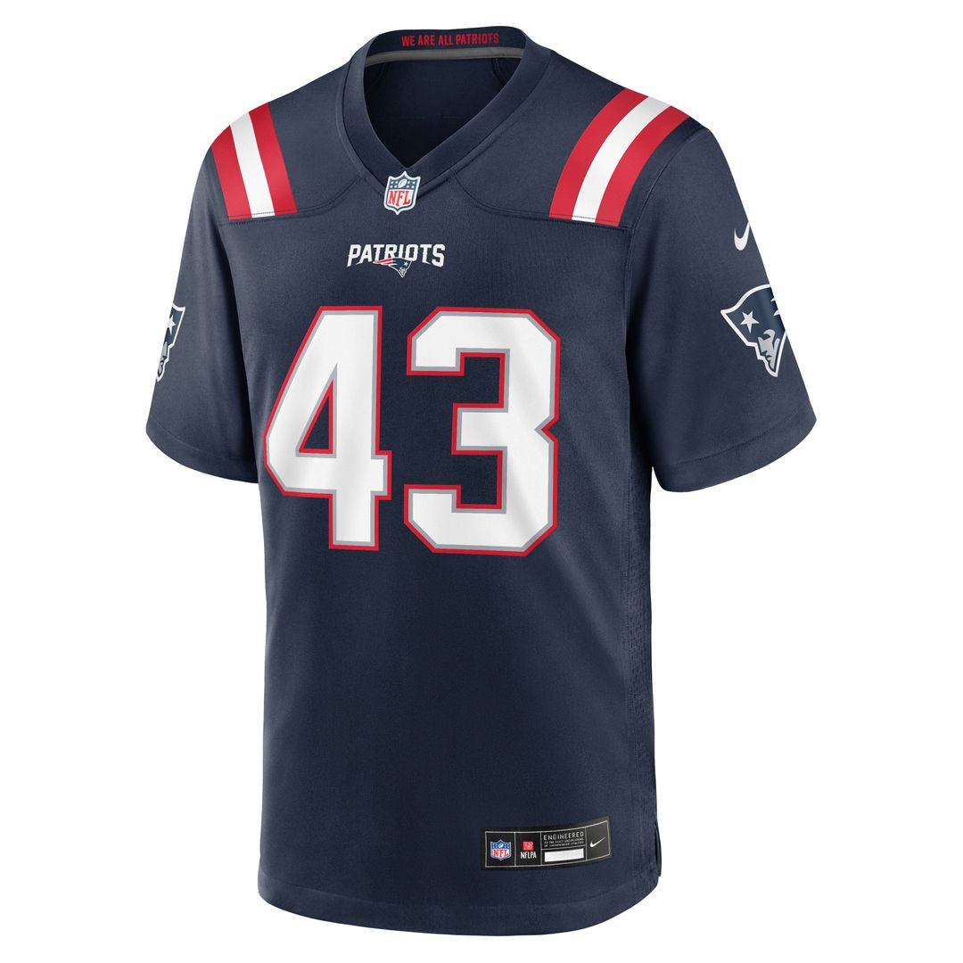 New England Patriots Bradyn Swinson Nike Team Game Jersey - Navy