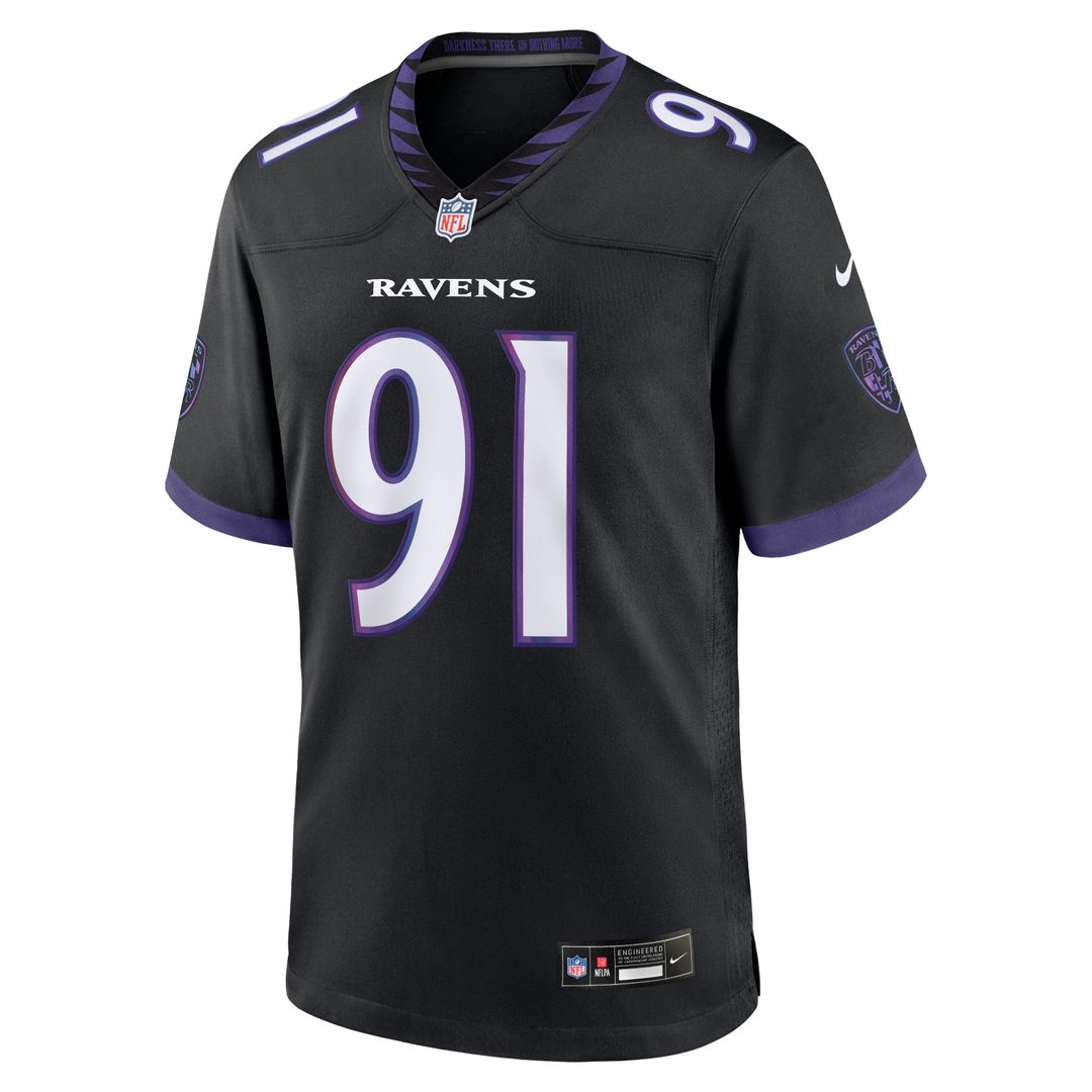 Baltimore Ravens Trey Hendrickson Nike Team Game Jersey - Purple