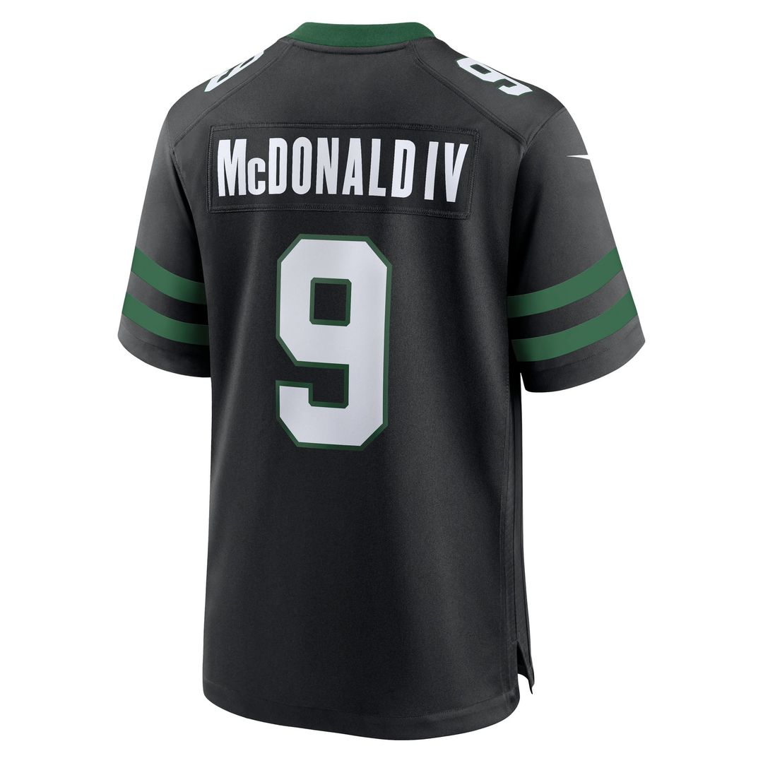 New York Jets Will McDonald IV Nike Alternate Game Jersey - Legacy Black