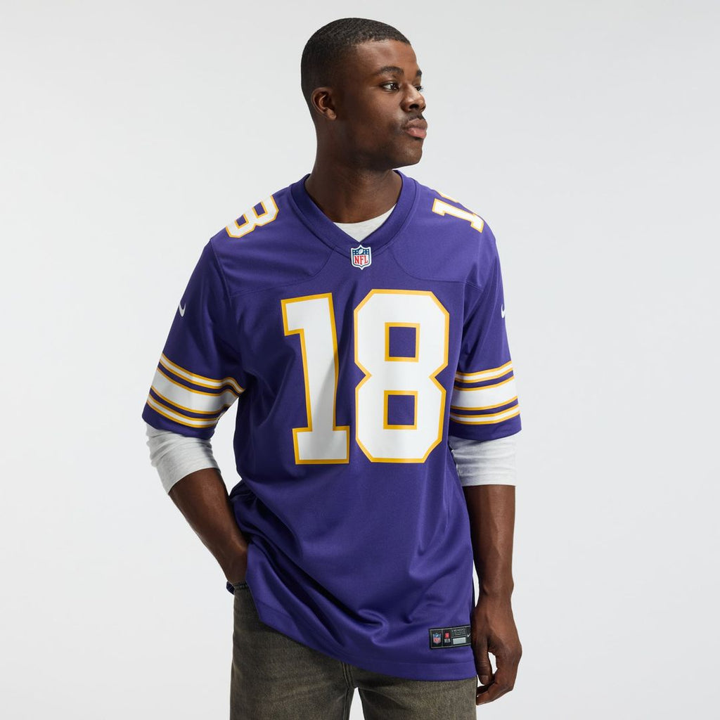 Minnesota Vikings Justin Jefferson Nike Classic Player Game Jersey - Purple