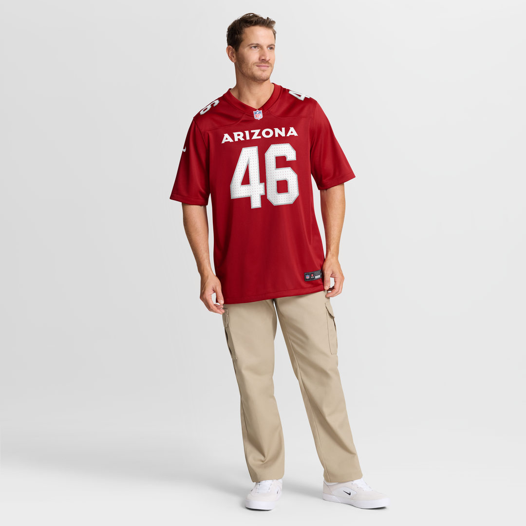 Arizona Cardinals Aaron Brewer Nike Team Game Jersey - Cardinal