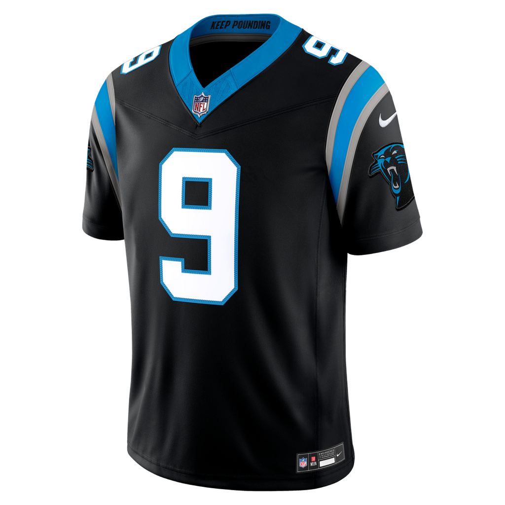 Carolina Panthers Bryce Young Nike Alternate Vapor F.U.S.E. Stitched Limited Jersey - Blue