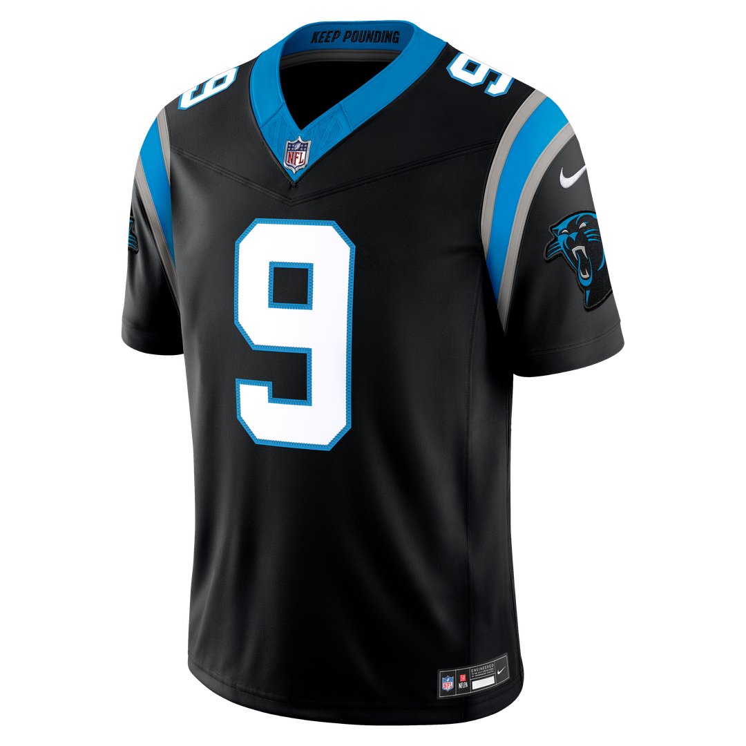 Carolina Panthers Bryce Young Nike Alternate Vapor F.U.S.E. Stitched Limited Jersey - Blue