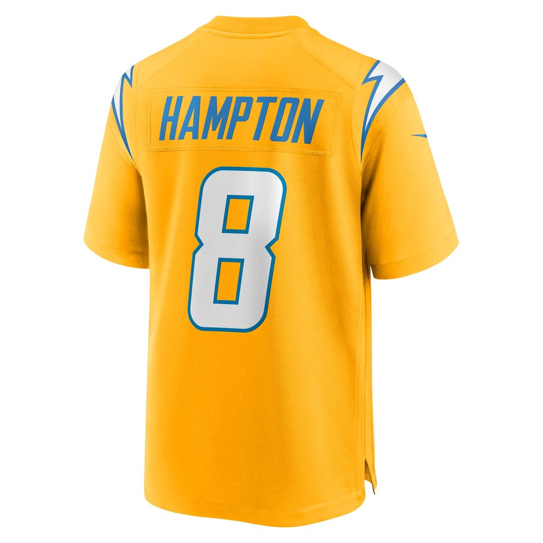Los Angeles Chargers Omarion Hampton Nike Game Player Jersey - Powder Blue