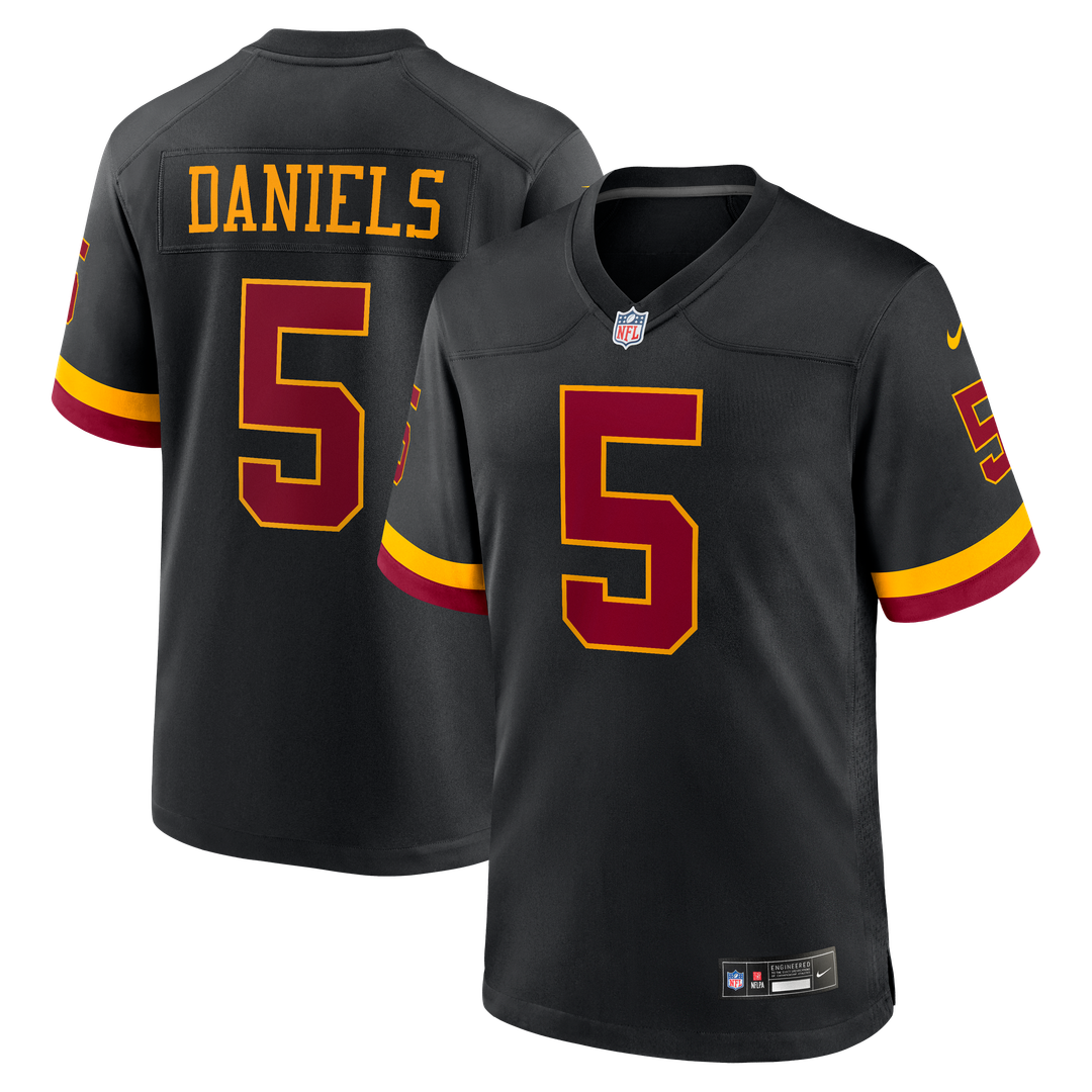 Washington Commanders Hail Raiser Washington Commanders Jayden Daniels Nike Alternate Game Jersey - Black