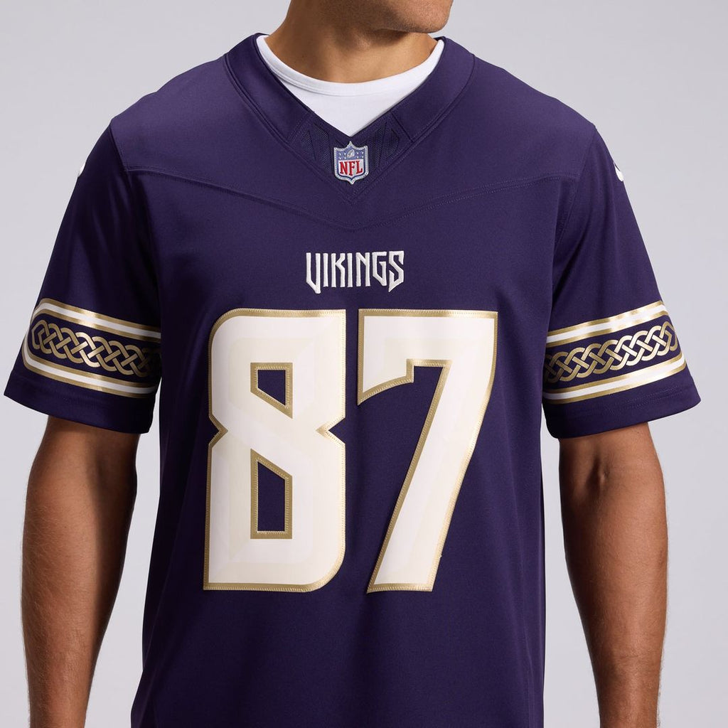 Minnesota Vikings T.J. Hockenson Nike 2026 Rivalries Collection Stitched Limited Jersey - Purple