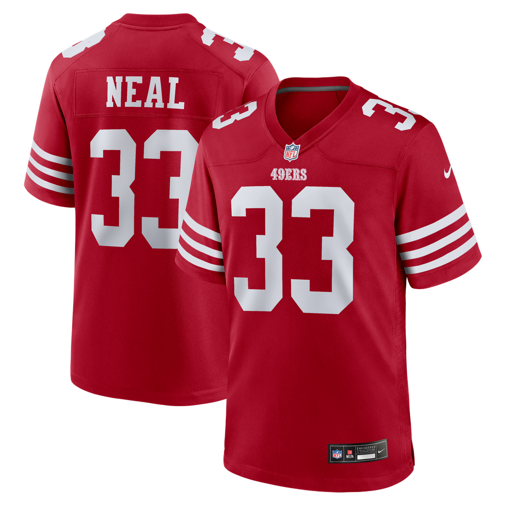 San Francisco 49ers Siran Neal Nike Team Game Jersey - Scarlet