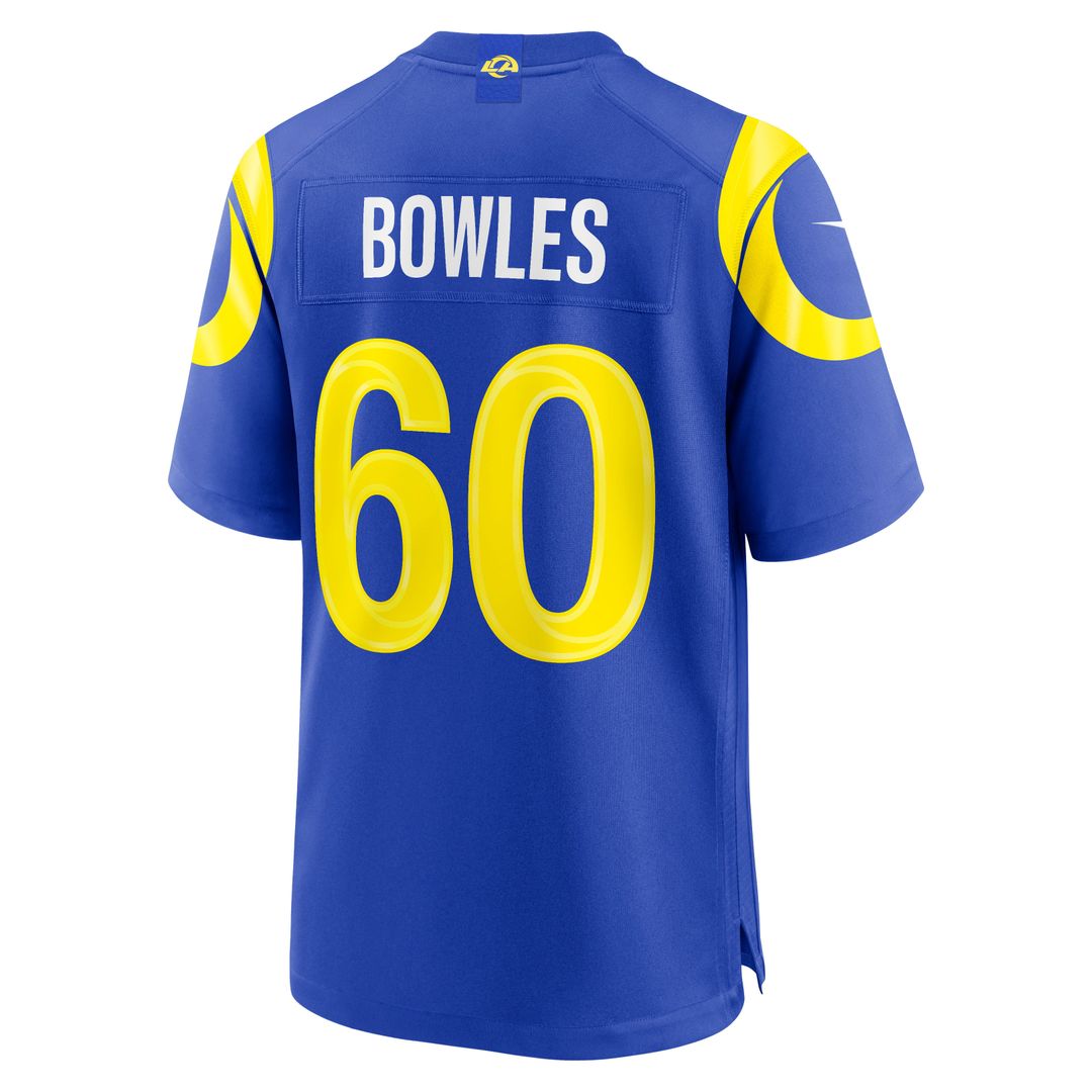 Los Angeles Rams Wyatt Bowles Nike Team Game Jersey - Royal