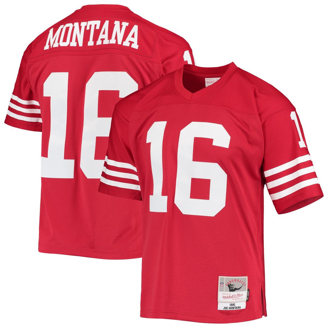 San Francisco 49ers Joe Montana Mitchell & Ness Legacy Replica Jersey - Scarlet