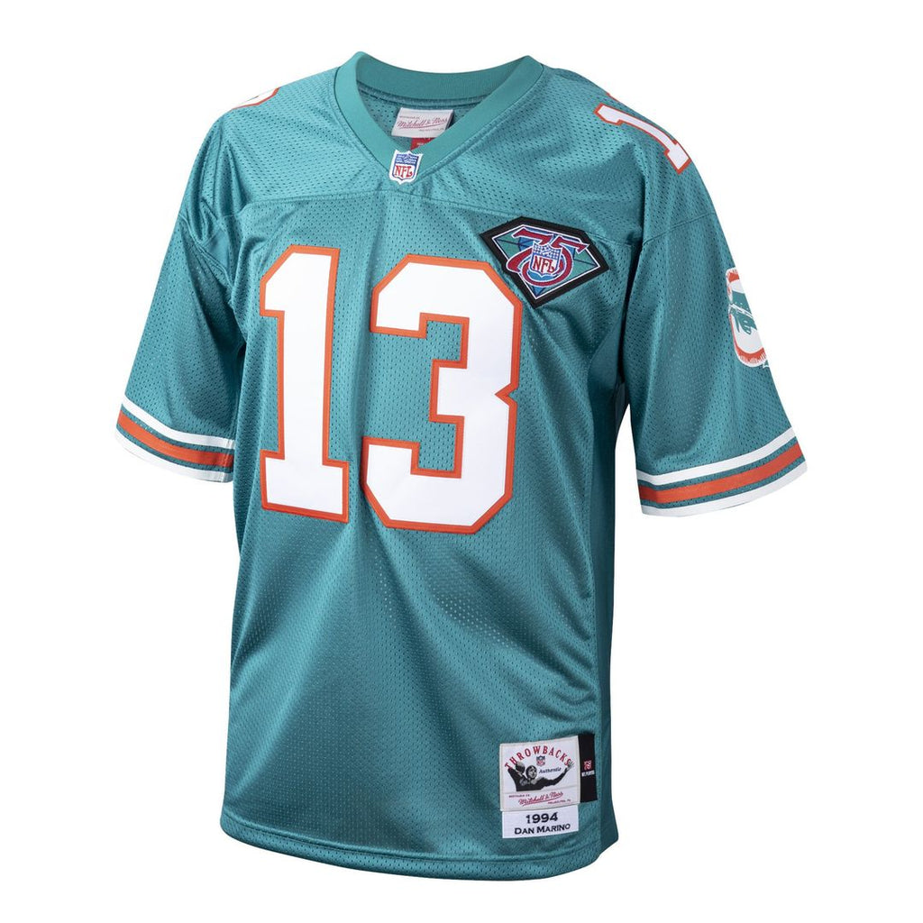 Miami Dolphins 1994 Dan Marino Mitchell & Ness Authentic Throwback Retired Player Jersey - Aqua