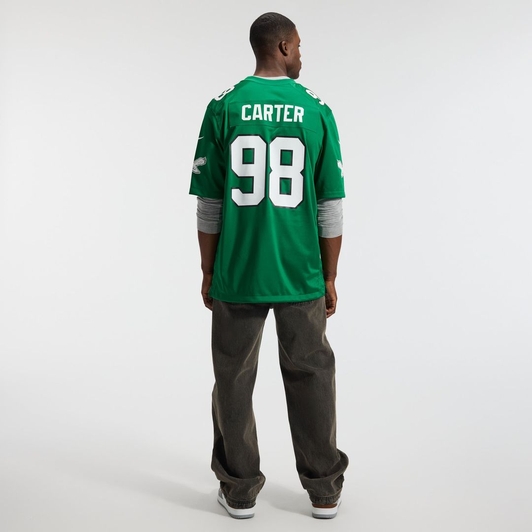 Philadelphia Eagles Jalen Carter Nike Game Jersey - White