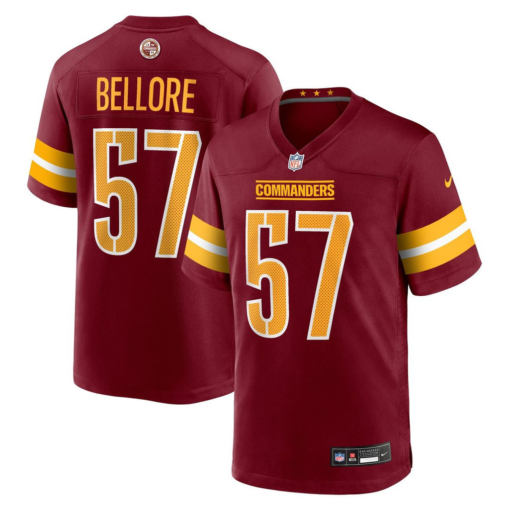 Washington Commanders Nick Bellore Nike Team Game Jersey - Burgundy