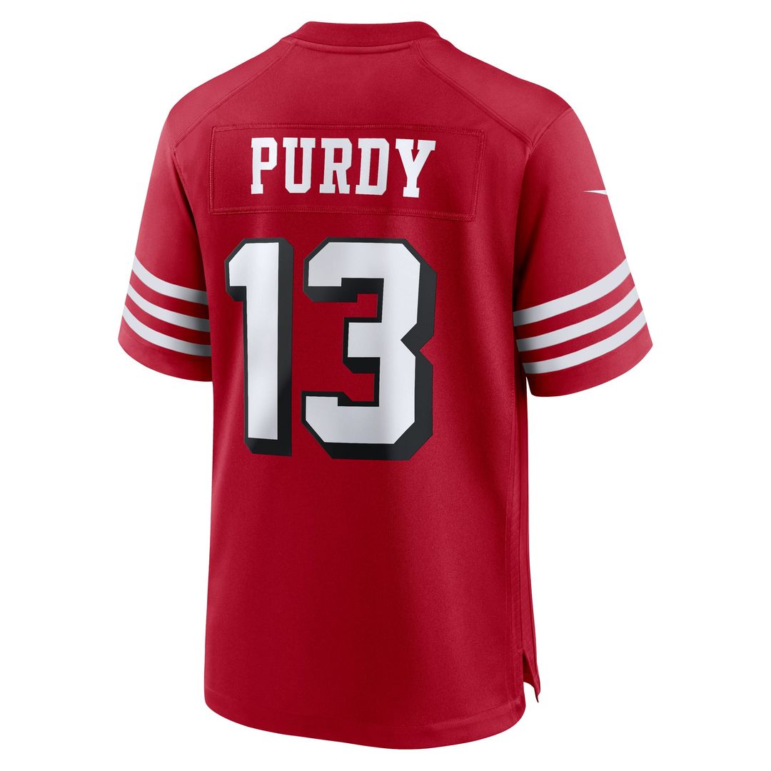 San Francisco 49ers Men San Francisco 49ers Brock Purdy Nike Alternate Game Player Jersey - Scarlet