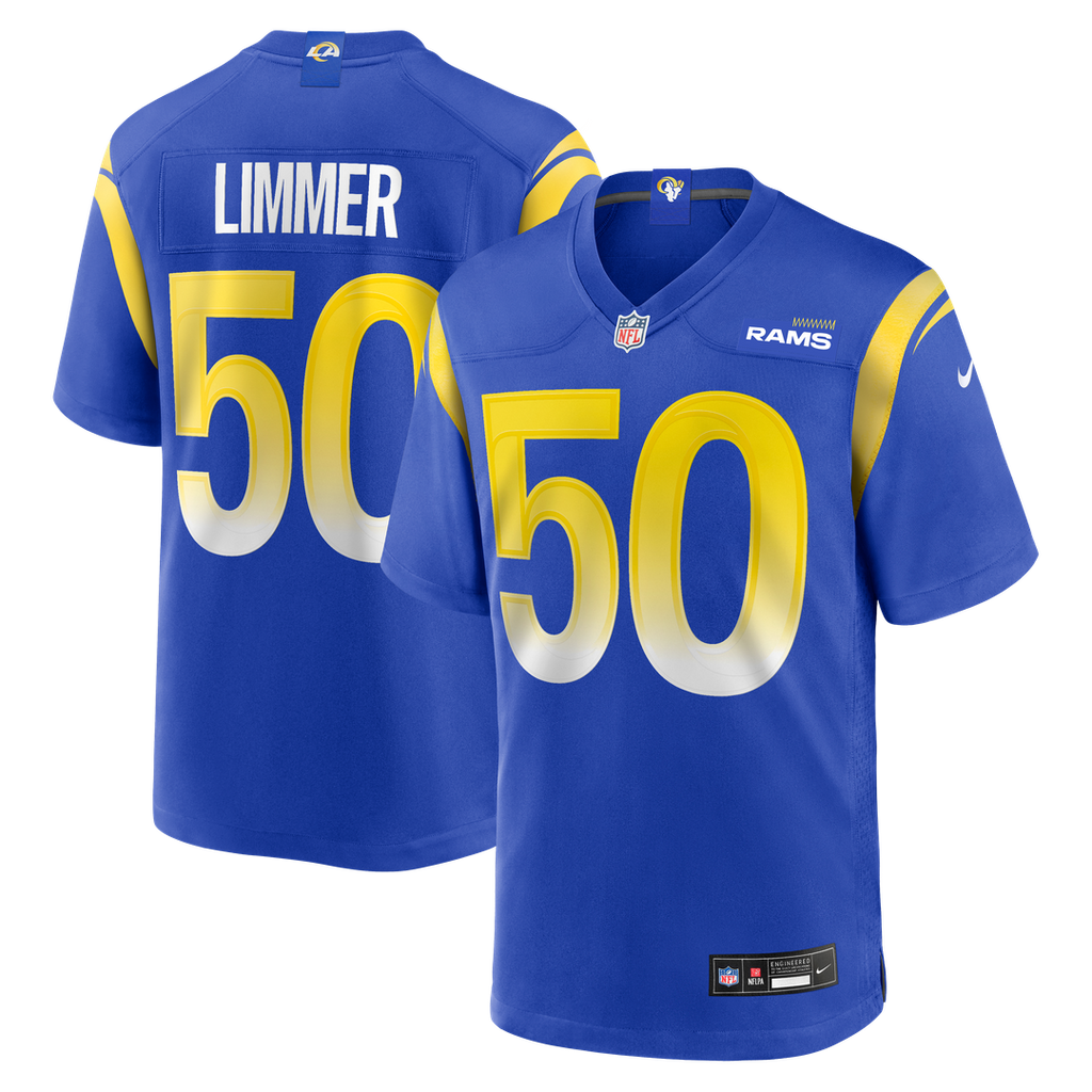 Los Angeles Rams Beaux Limmer Nike Team Game Jersey - Royal
