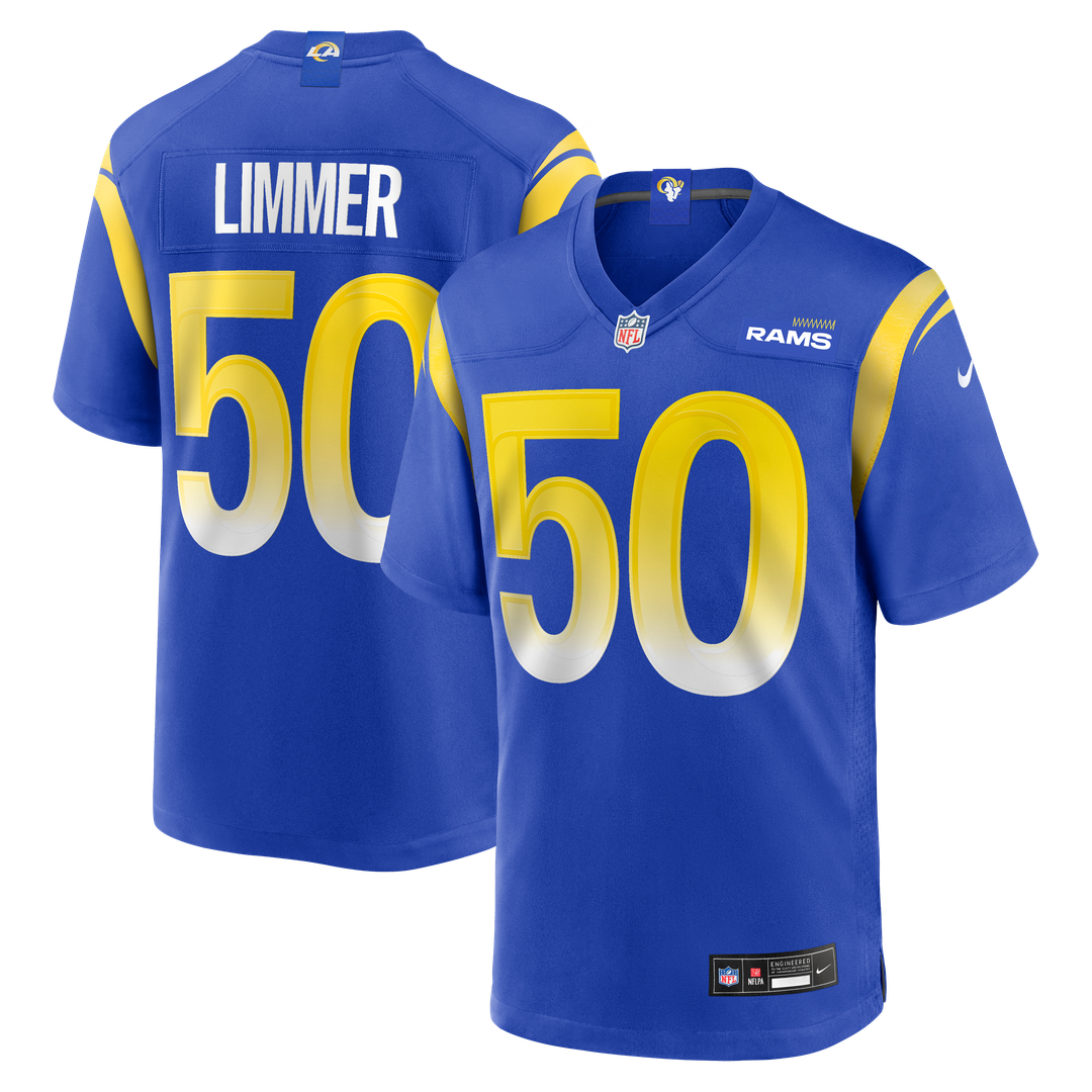 Los Angeles Rams Beaux Limmer Nike Team Game Jersey - Royal