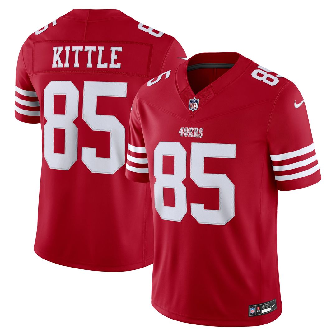San Francisco 49ers George Kittle Nike Team Vapor F.U.S.E. Stitched Limited Jersey - Scarlet