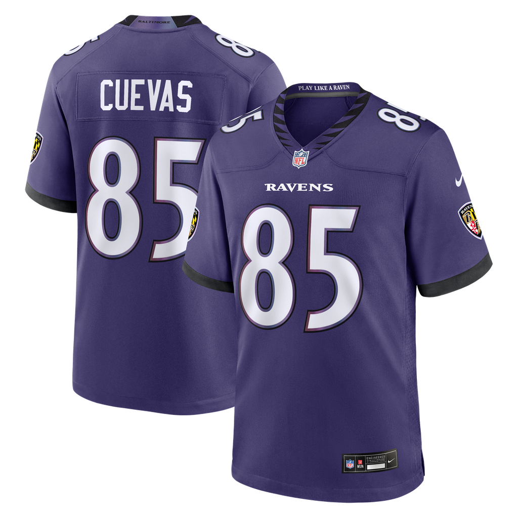 Baltimore Ravens Josh Cuevas Nike Team Game Jersey - Purple