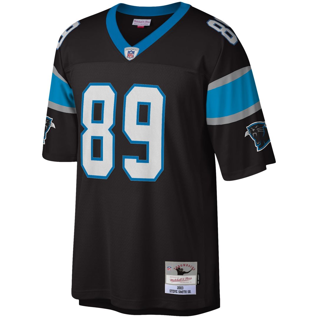 Carolina Panthers Steve Smith Mitchell & Ness Legacy Replica Jersey - Black