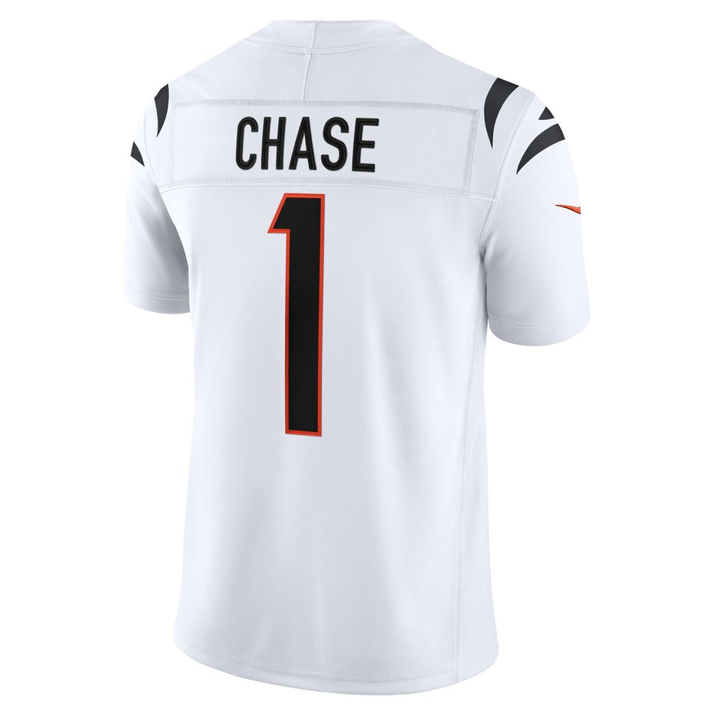 Cincinnati Bengals Ja'Marr Chase Nike Vapor F.U.S.E. Stitched Limited Jersey - White