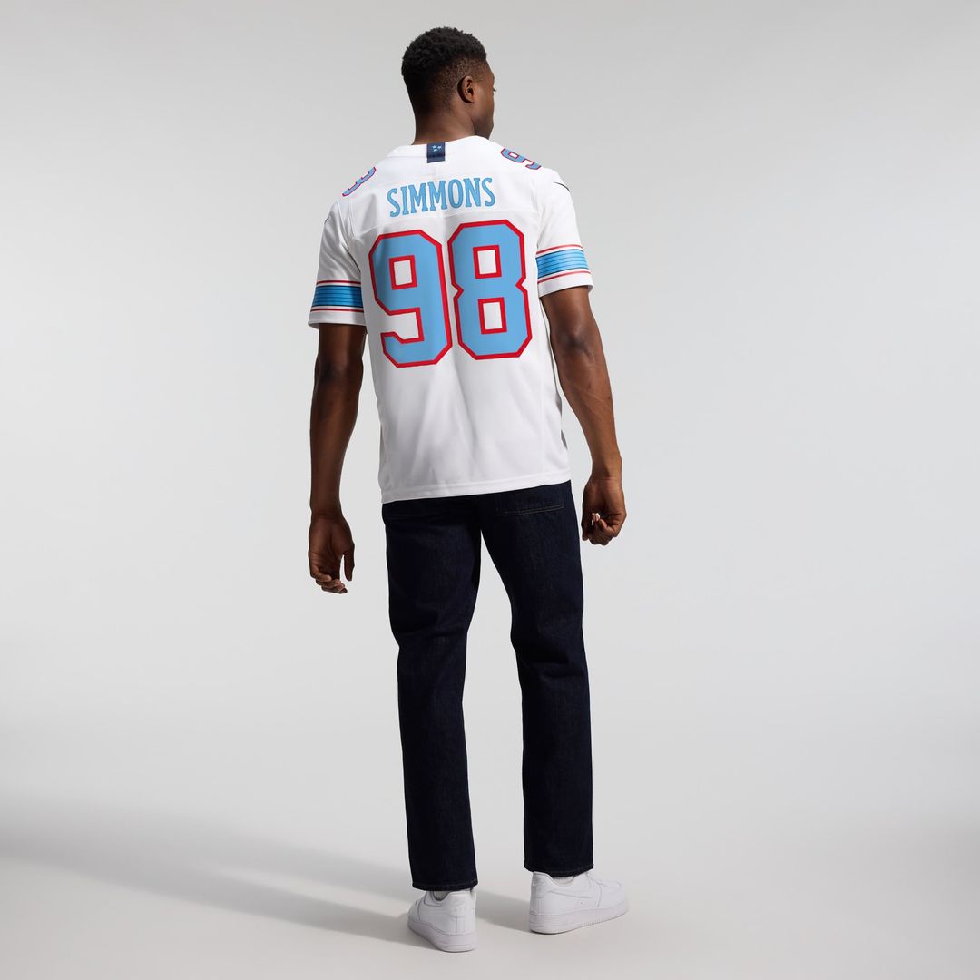 Tennessee Titans Jeffery Simmons Nike Team Vapor F.U.S.E. Stitched Limited Jersey - Light Blue