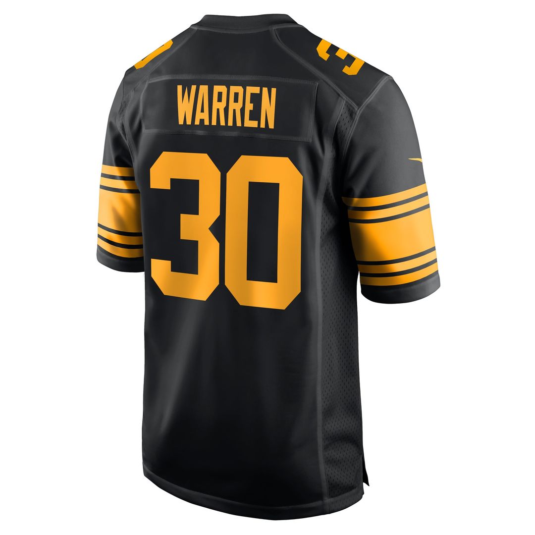 Pittsburgh Steelers Jaylen Warren Nike Alternate Game Jersey - Black