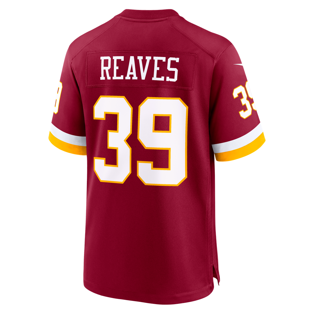 Washington Commanders Jeremy Reaves Nike Hail Raiser Alternate Game Jersey - Black